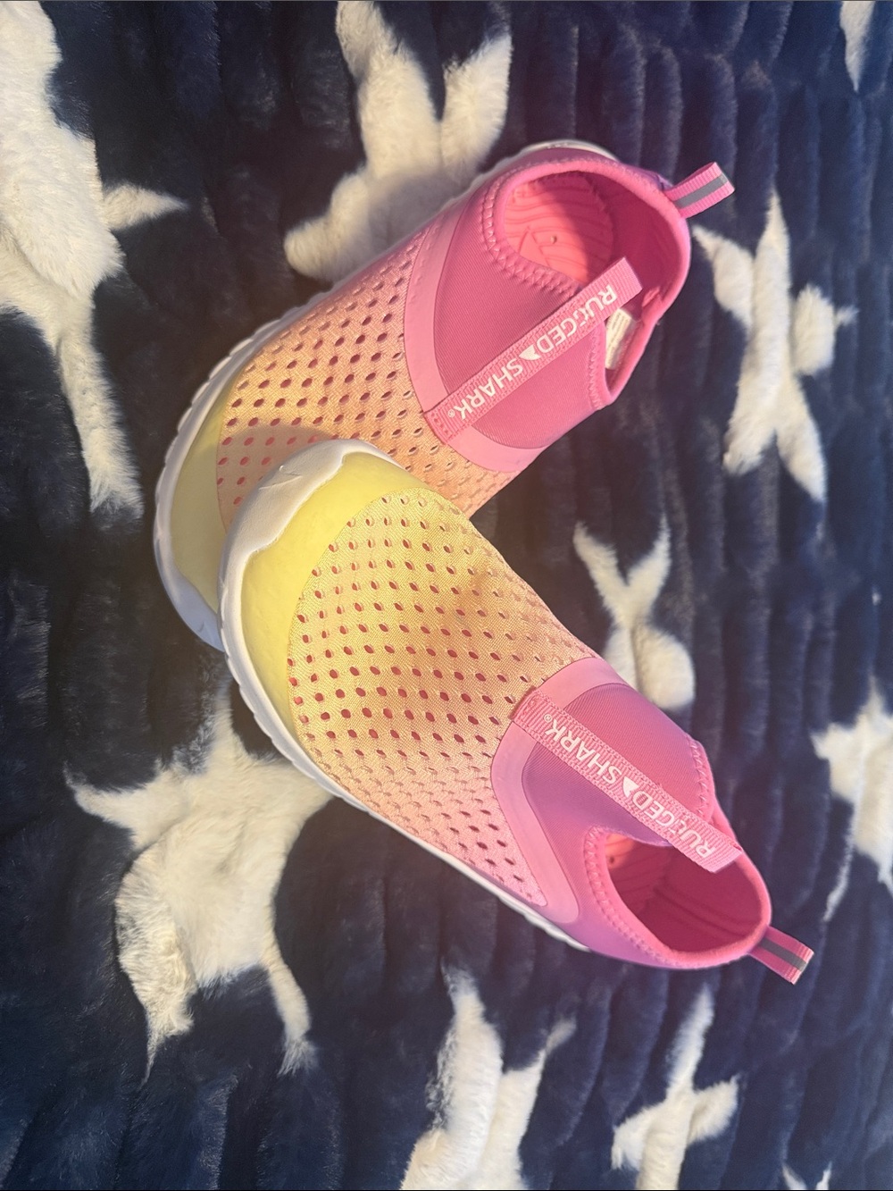 PulceeD Kids' Pink and Yellow Water Shoes - Slip-On Swim Sneakers